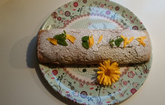 Dorthes roulade med bær.